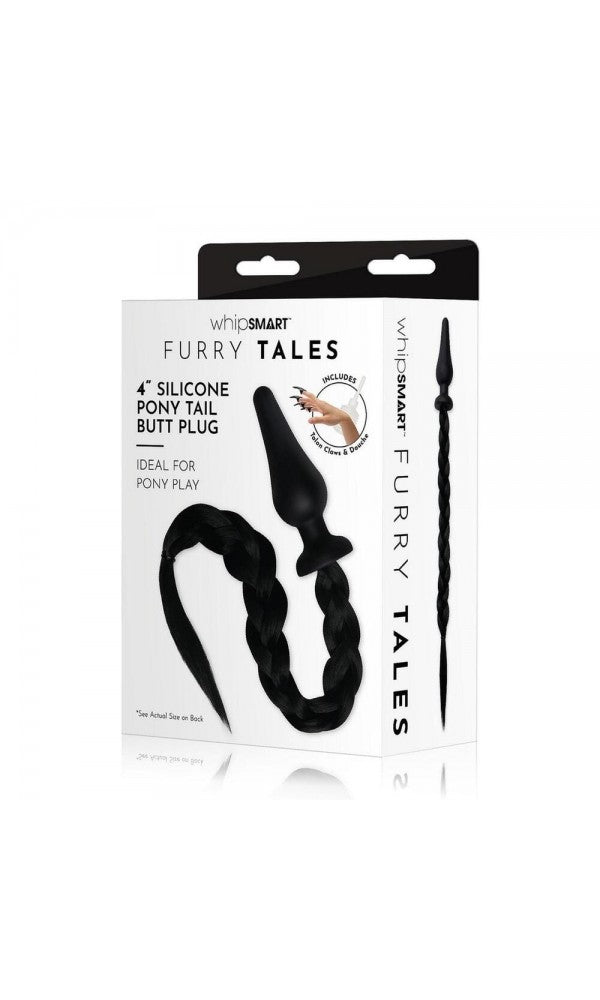 Furry Tales Black Pony Play Butt Plug