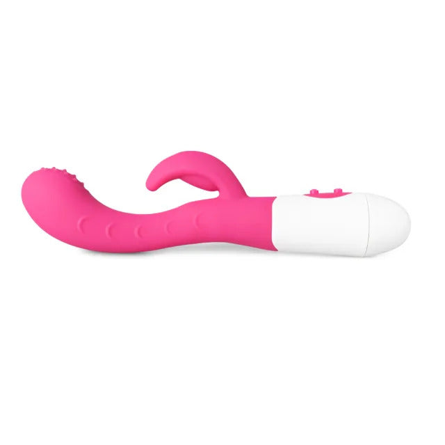 Silicone Dual Motors G-Spot Vibrator Pink