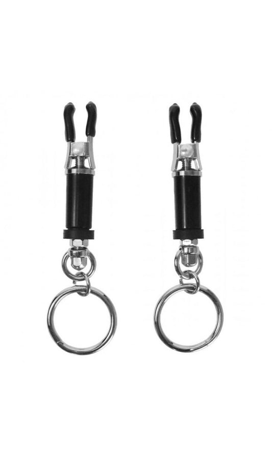 Bondage Ring Barrel Nipple Clamps
