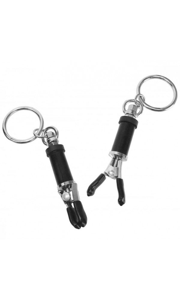 Bondage Ring Barrel Nipple Clamps