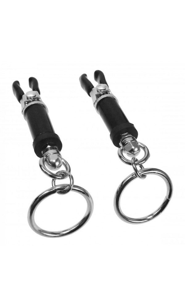 Bondage Ring Barrel Nipple Clamps