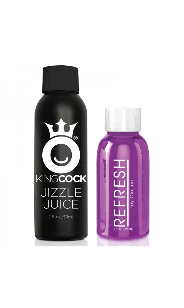 King Cock 9 Inch Squirting Dildo With Balls Flesh