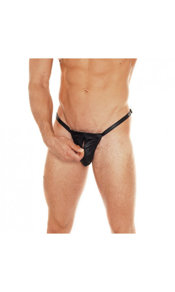 Leather Brief Pouch With Zip