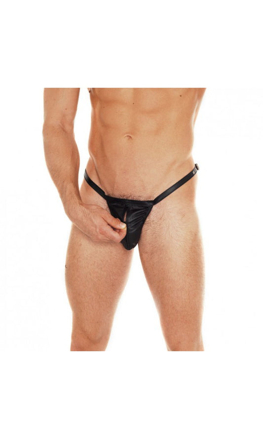 Leather Brief Pouch With Zip