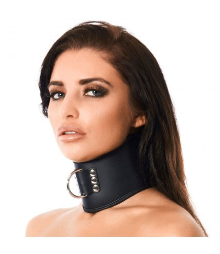 Leather Collar With Padlock