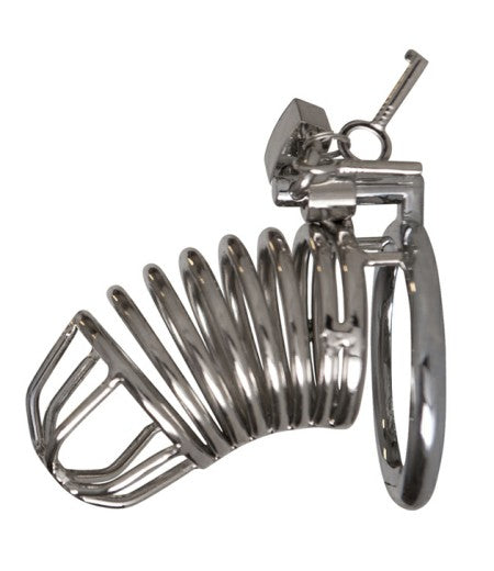Chrome Chastity Cock Cage